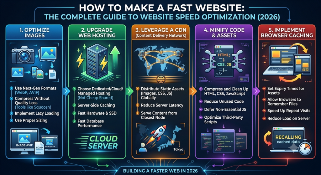 How to Make a Fast Website: The Complete Guide to Website Speed Optimization (2026)